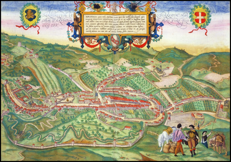 Arquivo:Serravalle from Civitates Orbis Terrarum by Georg Braun (1541-1622) and F - (MeisterDrucke-174605).png